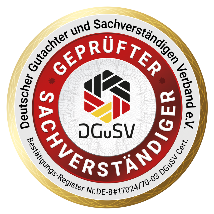 DGuSV Siegel geprüfter Sachverständiger