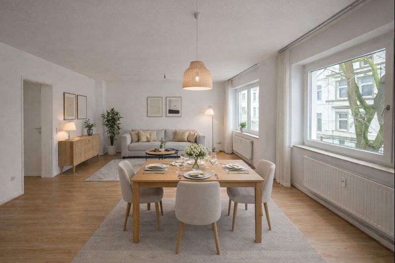Wunderschöne Altbau-Wohnung mit 2 Bädern und Balkon